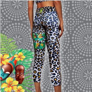 Utho Zulu leopard leggings front