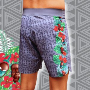 Uxolo Laser Cut Board Shorts - Utho Zulu features the exclusive  print; Welded, laser-cut draw-cord flaps closure system for maximum comfort and security. Multi-stretch fabrication, fully welded construction with no pocket and a laser-cut hem make up the modern, rash-free design. Welded laser-cut draw-cord flaps  Welded construction  Multi-stretch panels Quick dry No pocket Laser-cut hem Unique Utho Zulu print